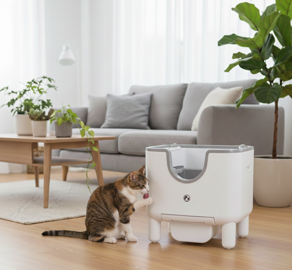 litiere-automatique-ouvert-propreté